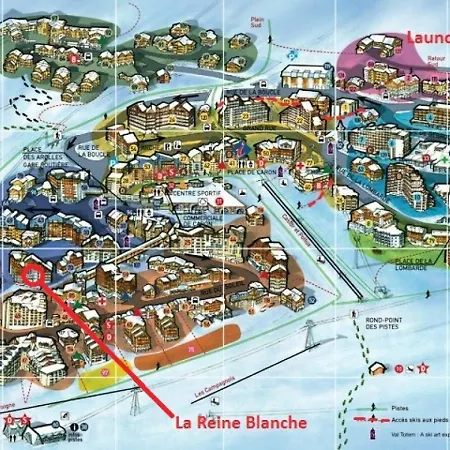 Reine Blanche - Location: Avec Chambre, Balcon Au Sud, Bordure De Pistes Mae-9052
